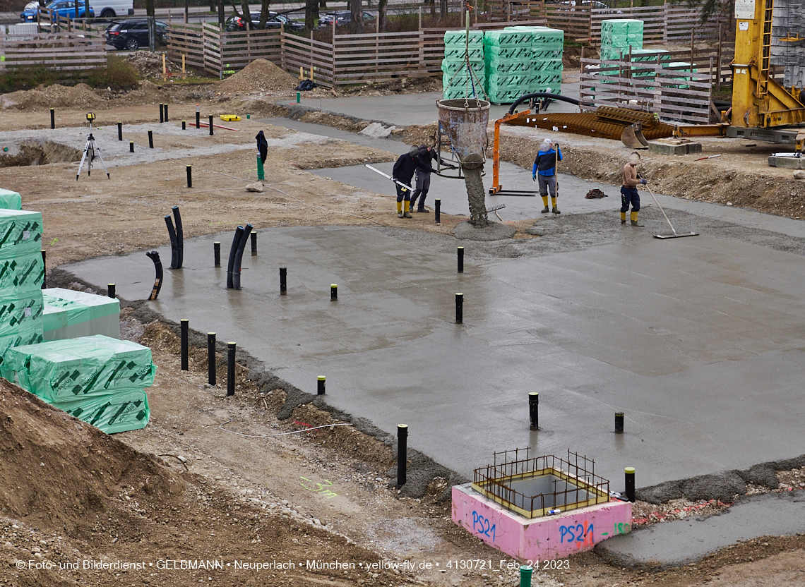 24.02.2023 -  Baustelle Haus für Kinder in Neupelach Quiddestraße 3